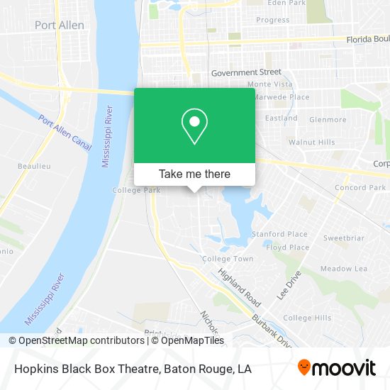 Hopkins Black Box Theatre map