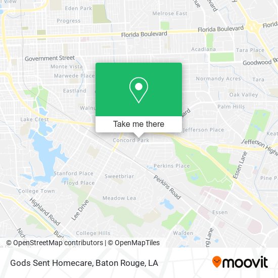 Mapa de Gods Sent Homecare