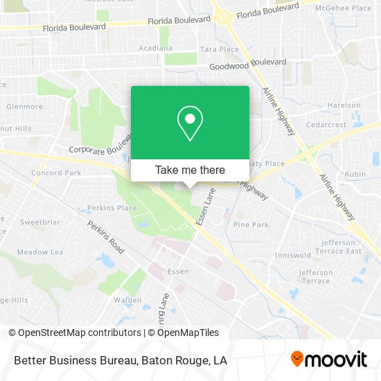 Better Business Bureau map