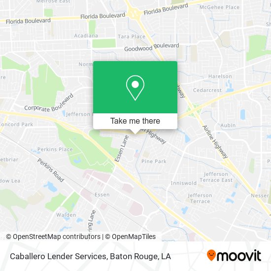 Caballero Lender Services map