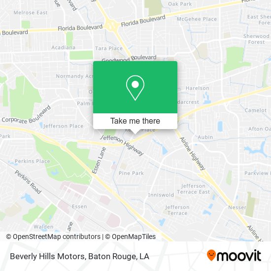 Mapa de Beverly Hills Motors