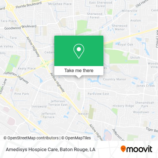 Amedisys Hospice Care map