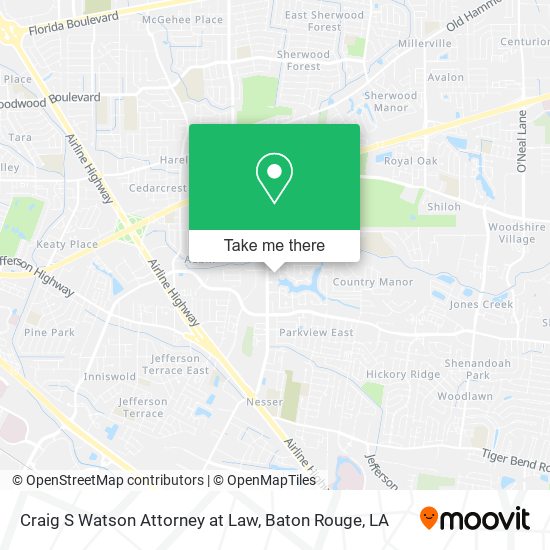 Craig S Watson Attorney at Law map