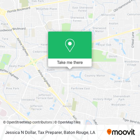 Jessica N Dollar, Tax Preparer map