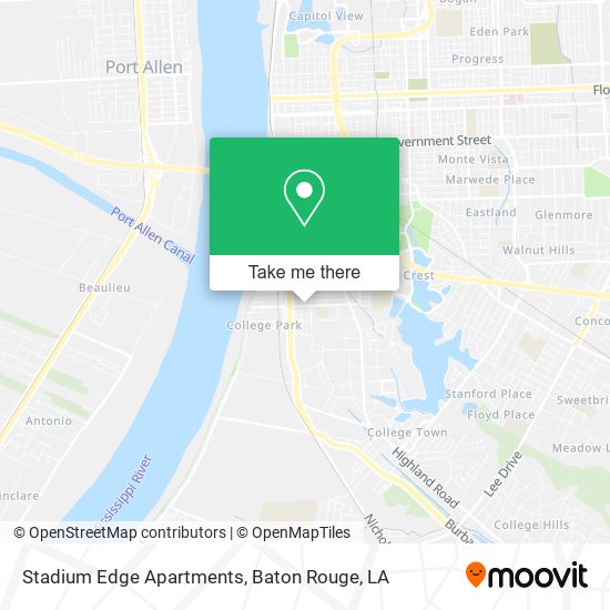 Mapa de Stadium Edge Apartments