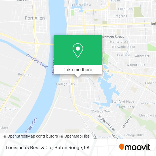 Louisiana's Best & Co. map