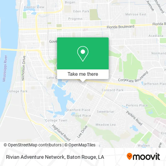 Mapa de Rivian Adventure Network