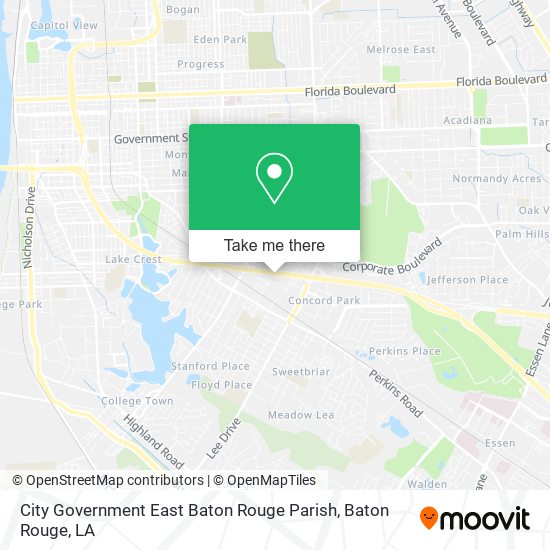 Mapa de City Government East Baton Rouge Parish