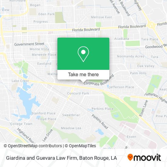 Giardina and Guevara Law Firm map