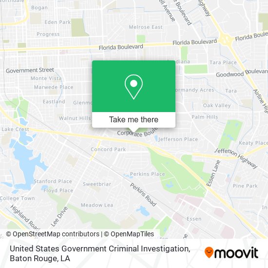 Mapa de United States Government Criminal Investigation