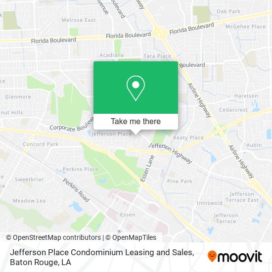 Mapa de Jefferson Place Condominium Leasing and Sales