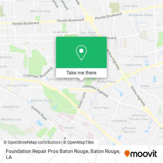 Mapa de Foundation Repair Pros Baton Rouge