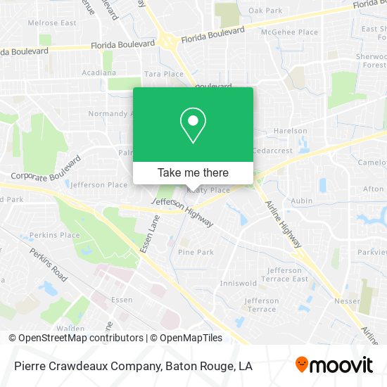 Pierre Crawdeaux Company map