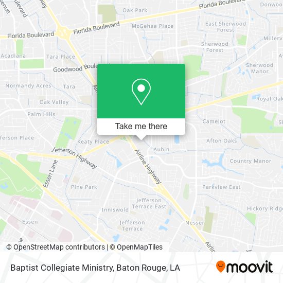 Baptist Collegiate Ministry map