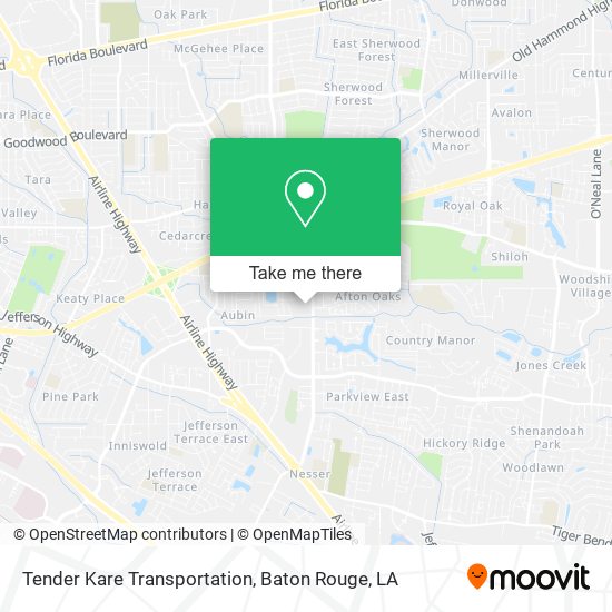 Mapa de Tender Kare Transportation