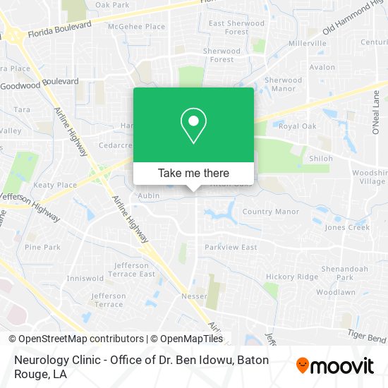 Neurology Clinic - Office of Dr. Ben Idowu map