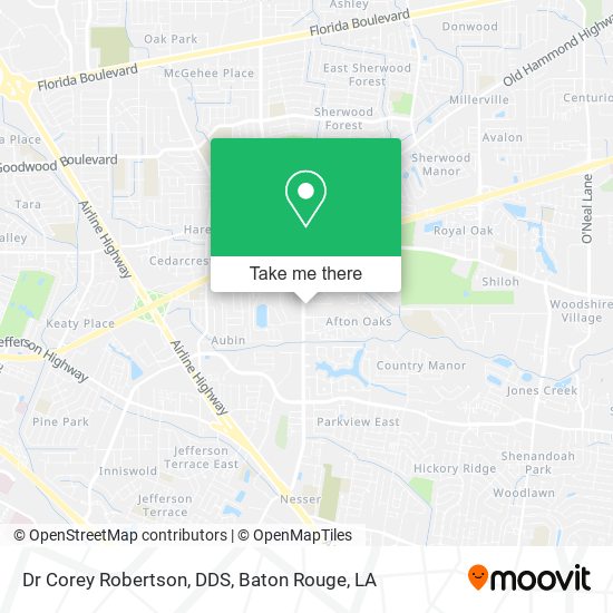 Dr Corey Robertson, DDS map