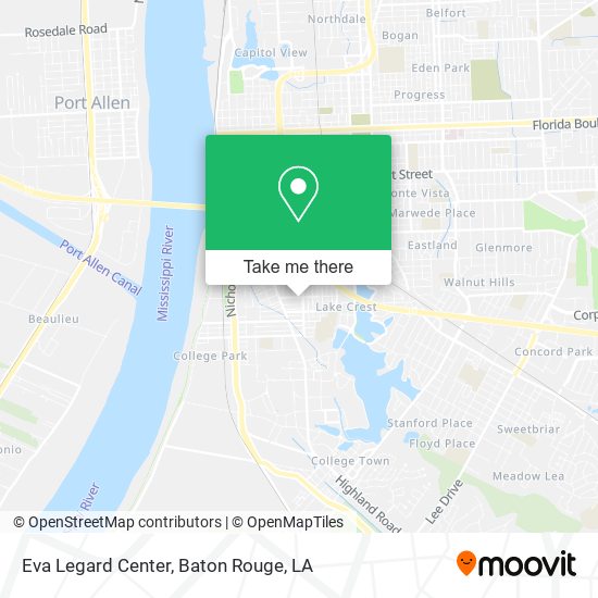 Mapa de Eva Legard Center