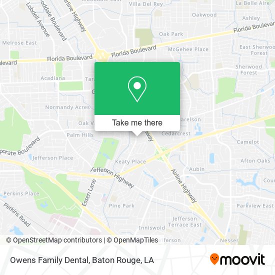Owens Family Dental map