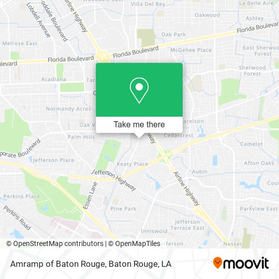 Amramp of Baton Rouge map