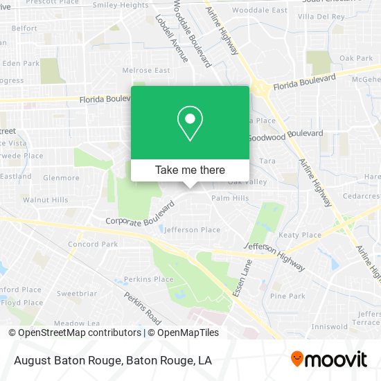 August Baton Rouge map