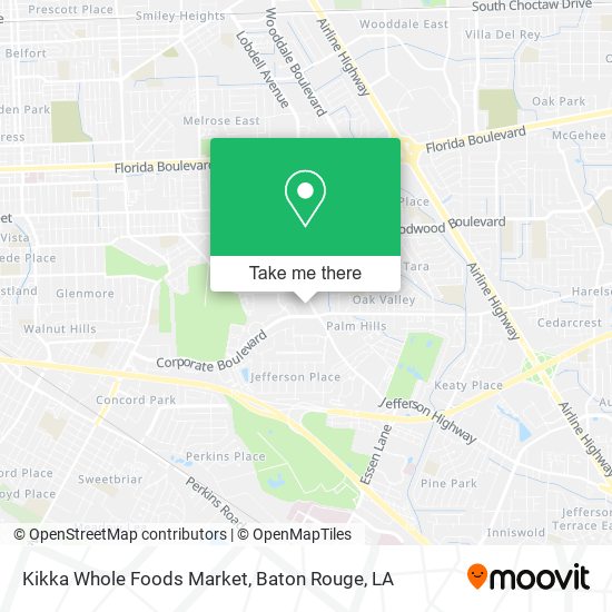 Mapa de Kikka Whole Foods Market