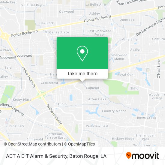 Mapa de ADT A D T Alarm & Security