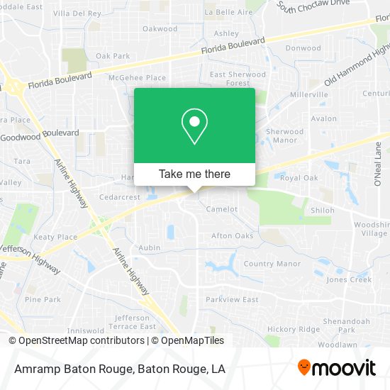 Amramp Baton Rouge map