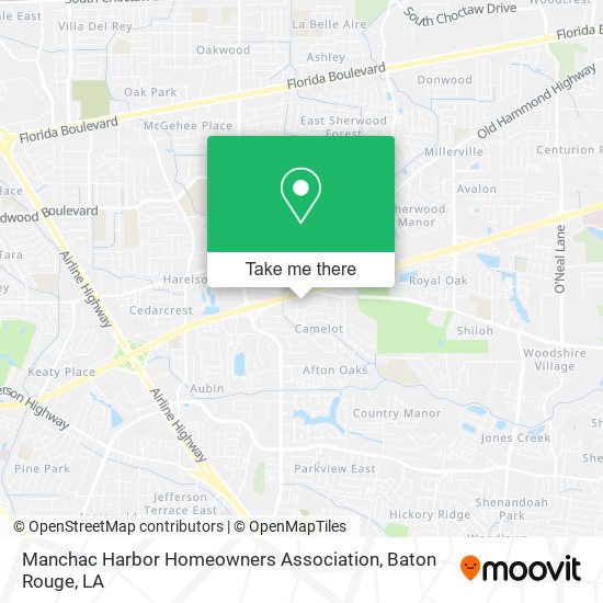 Manchac Harbor Homeowners Association map