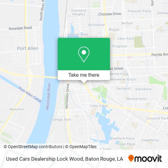 Mapa de Used Cars Dealership Lock Wood