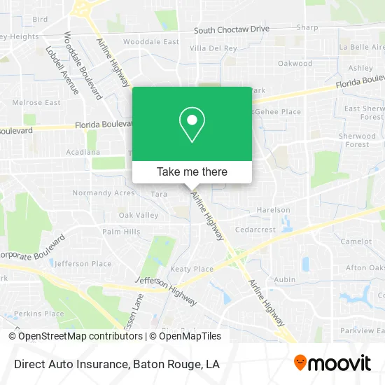 Direct Auto Insurance map