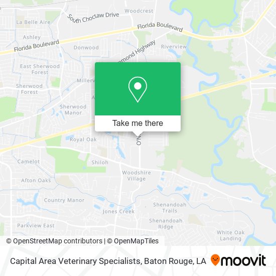 Mapa de Capital Area Veterinary Specialists