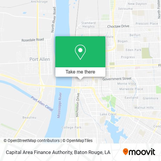 Capital Area Finance Authority map