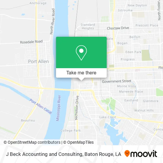 Mapa de J Beck Accounting and Consulting