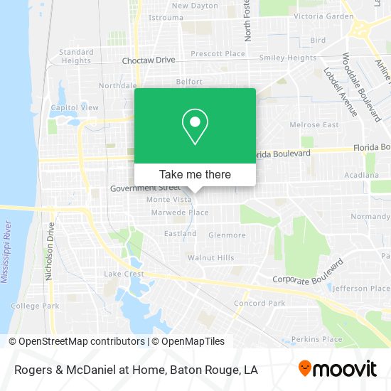 Rogers & McDaniel at Home map