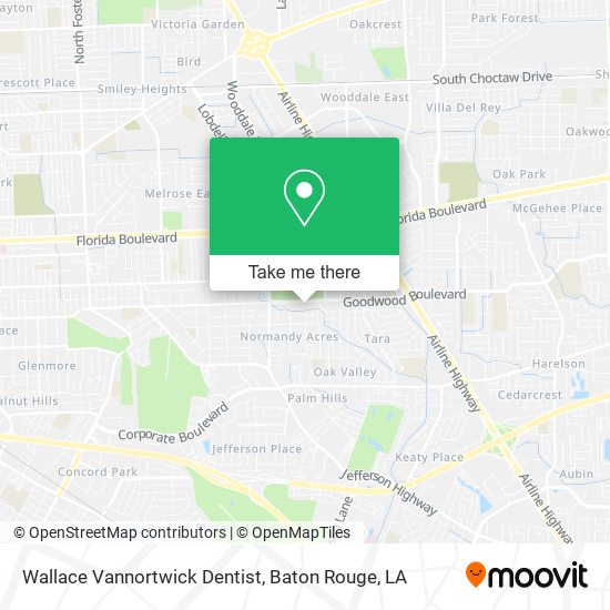 Mapa de Wallace Vannortwick Dentist