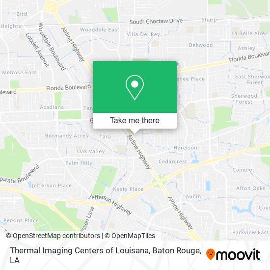 Thermal Imaging Centers of Louisana map