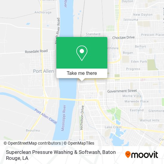 Superclean Pressure Washing & Softwash map