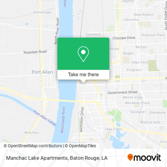 Manchac Lake Apartments map