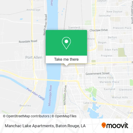 Mapa de Manchac Lake Apartments