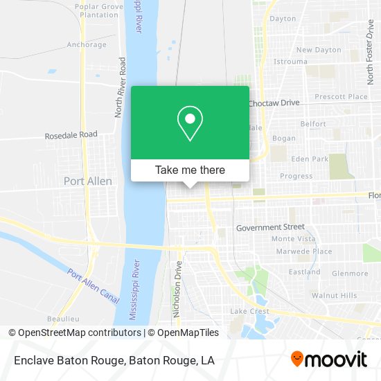 Mapa de Enclave Baton Rouge