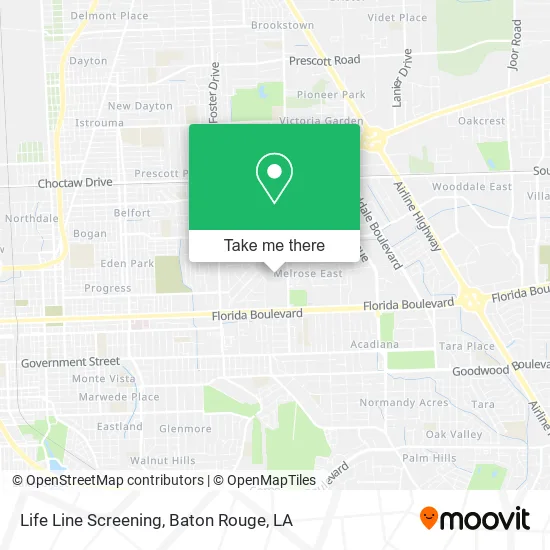 Life Line Screening map