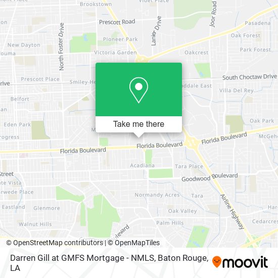 Darren Gill at GMFS Mortgage - NMLS map