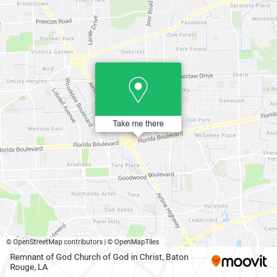 Remnant of God Church of God in Christ map