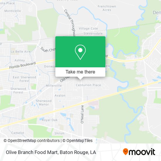 Olive Branch Food Mart map