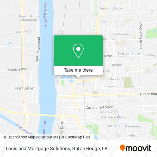 Mapa de Louisiana Mortgage Solutions