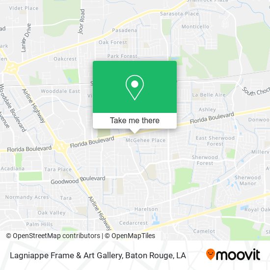 Lagniappe Frame & Art Gallery map