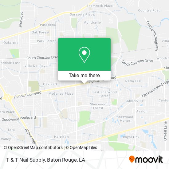 T & T Nail Supply map