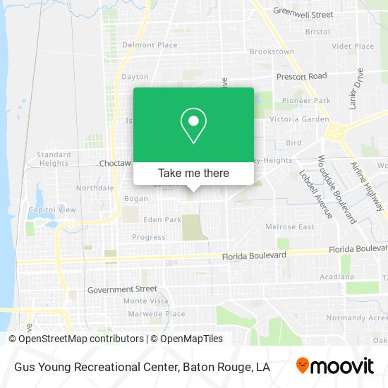 Gus Young Recreational Center map