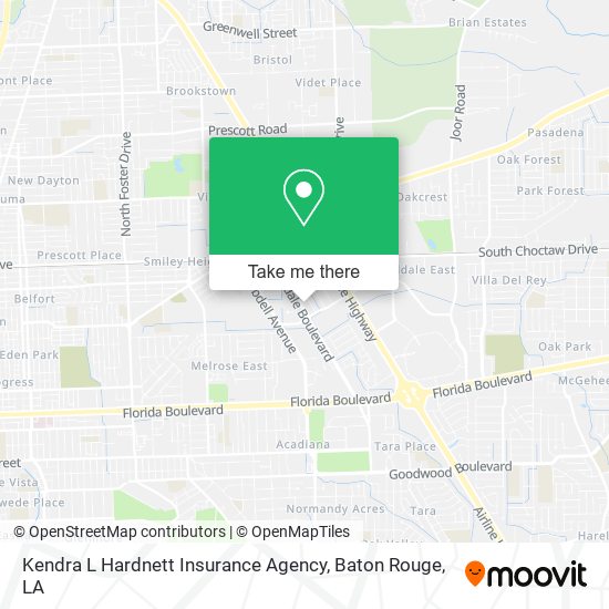 Mapa de Kendra L Hardnett Insurance Agency
